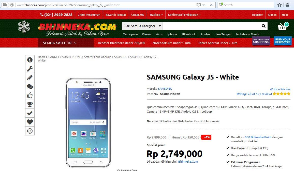 Samsung Galaxy J5 : Informasi Lapak Terlengkap Bagi Ane Buat Agan Kaskuser