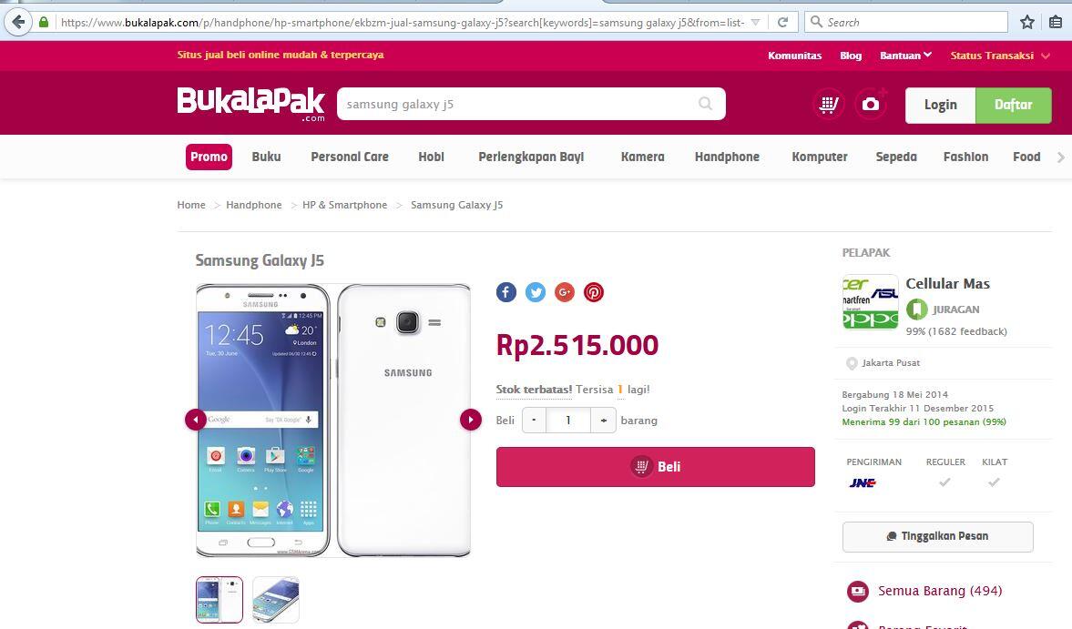 Samsung Galaxy J5 : Informasi Lapak Terlengkap Bagi Ane Buat Agan Kaskuser