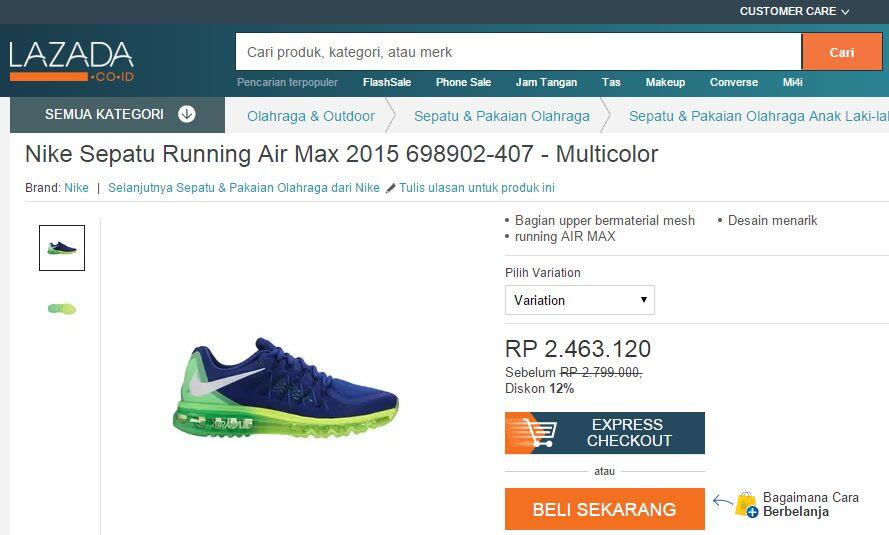 Nike Air Max 2015 : Dijamin tambah ganteng !!!