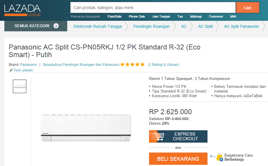 AC Panasonic CS-PN05RKJ: Saatnya Bikin Sejuk Rumah Agan