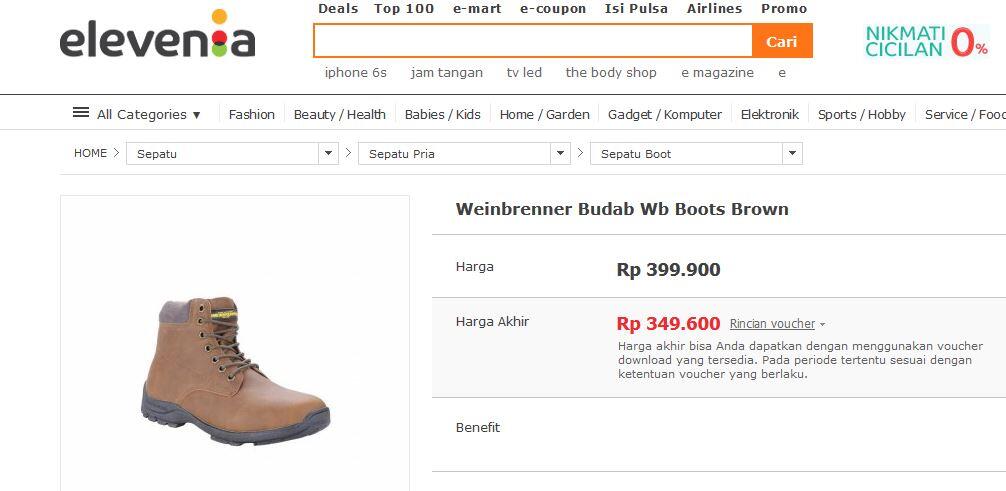 SEPATU BOOT OUTDOOR WEINBRENNER BUDAP MEN