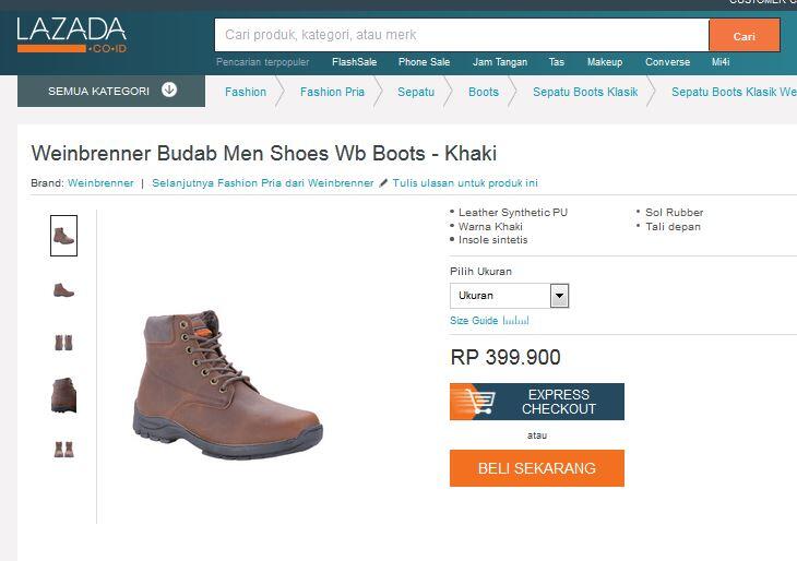 SEPATU BOOT OUTDOOR WEINBRENNER BUDAP MEN