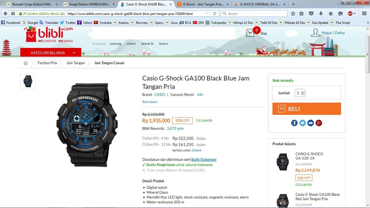 G-Shock GA100 : Harga Termiring Gan