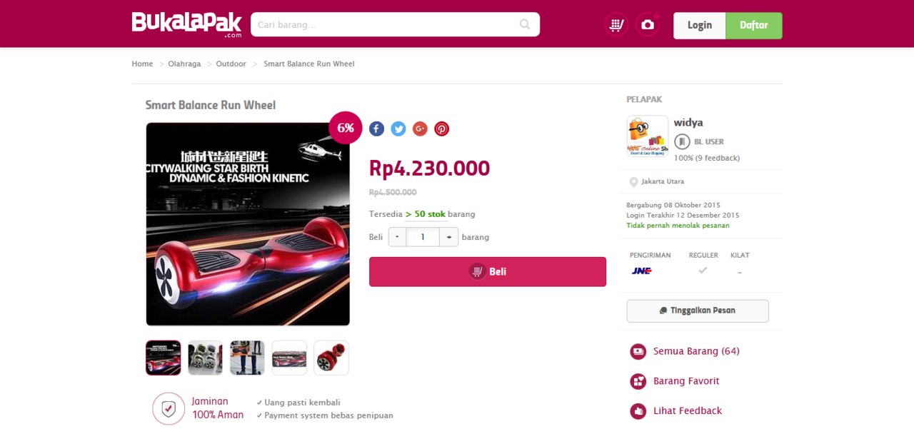 RUN WHEEL : alat kece badai yang bisa agan compare di toko-toko online ini!