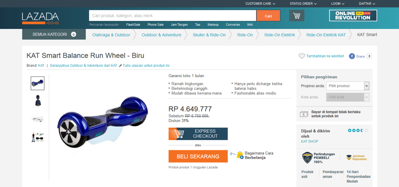 RUN WHEEL : alat kece badai yang bisa agan compare di toko-toko online ini!