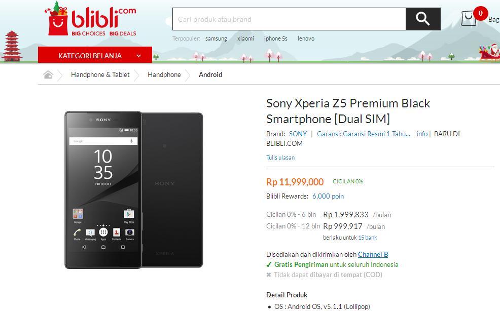 Sony Z5 &#91;DUAL&#93; : Harga segini sudah murah gan?