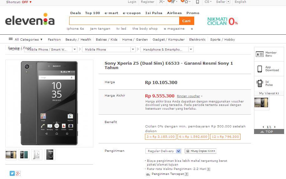 Sony Z5 &#91;DUAL&#93; : Harga segini sudah murah gan?