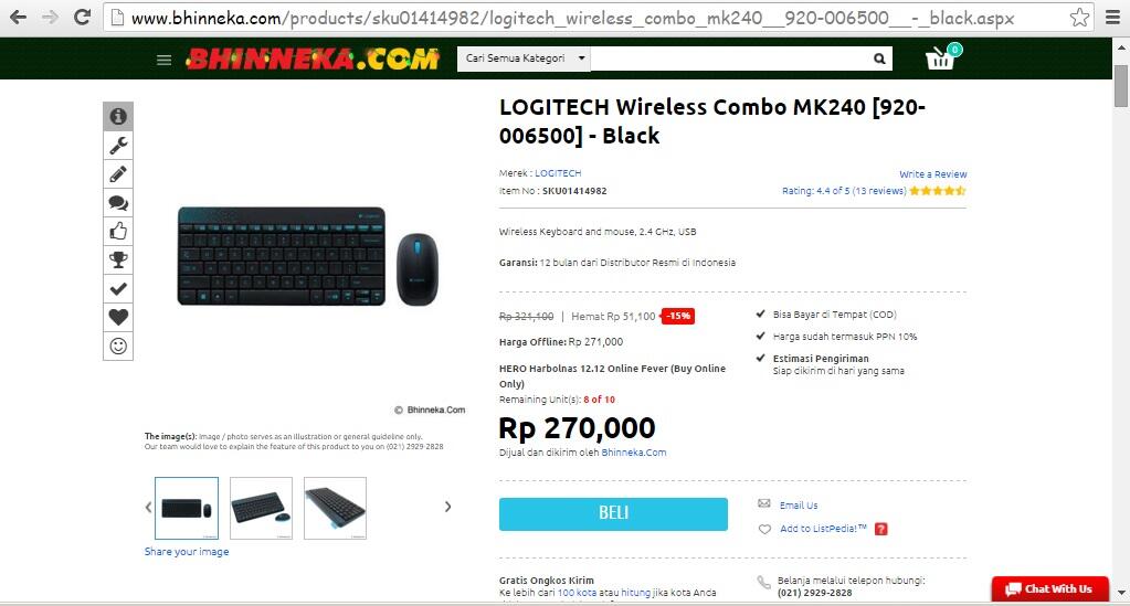 Logitech Wireless Combo MK240: Lapak yg worth it jatuh kepada ...