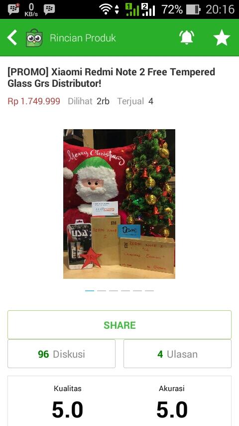 XIAOMI REDMI NOTE 2 - YANG TERBAIK DARI 3 SITUS ONLINE INI