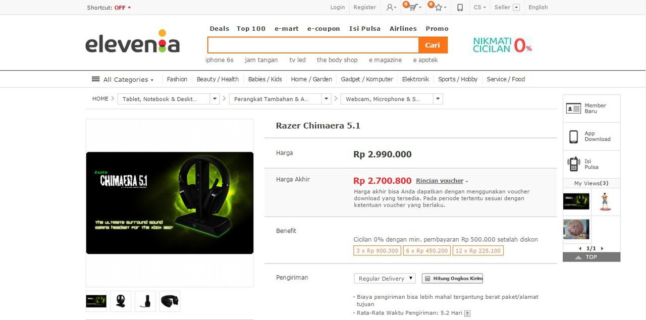 Razer Chimaera 5.1: Pilih Harga Terbaikmu Disini