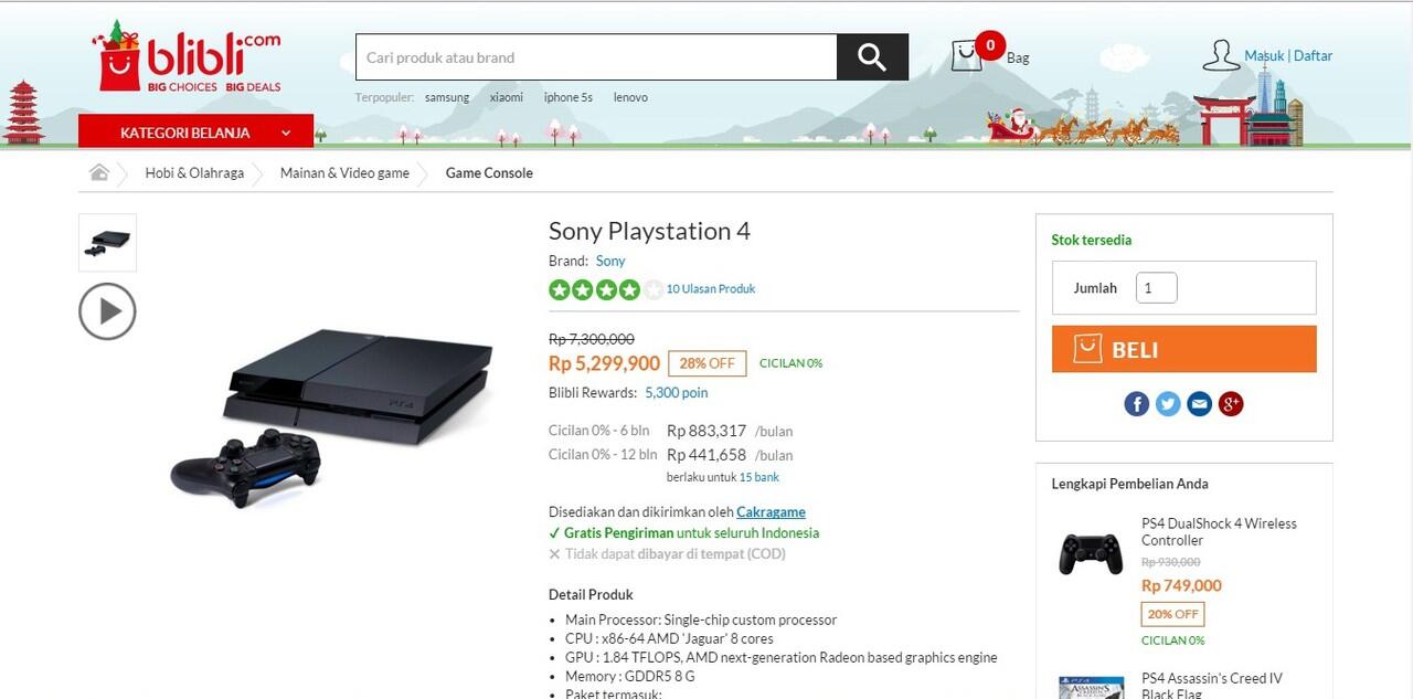 PS4 : Harga Paling Murah ada disini gan.