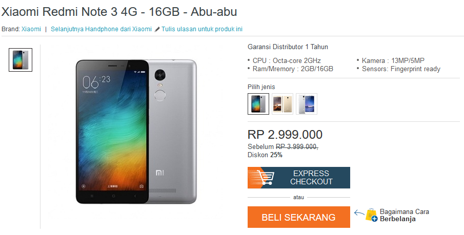 Xiaomi Redmi Note 3 &#91; Low Price Android With FingerPrint &#93; !!
