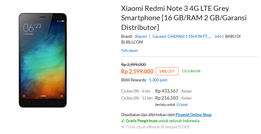Xiaomi Redmi Note 3 &#91; Low Price Android With FingerPrint &#93; !!