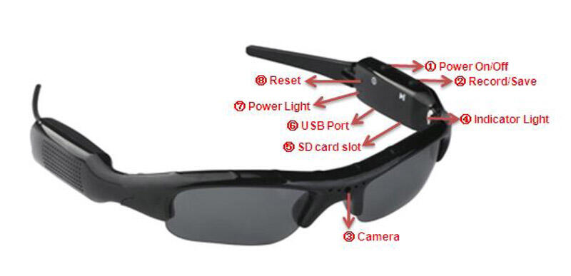 I-one Sunglasses Camera: Kamera Pengintai Model Kacamata ala James Bond