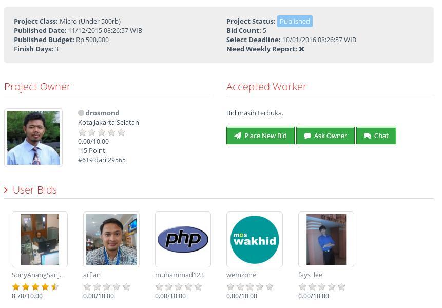 &#91;LOWONGAN FREELANCER&#93; Penyempurnaan Aplikasi