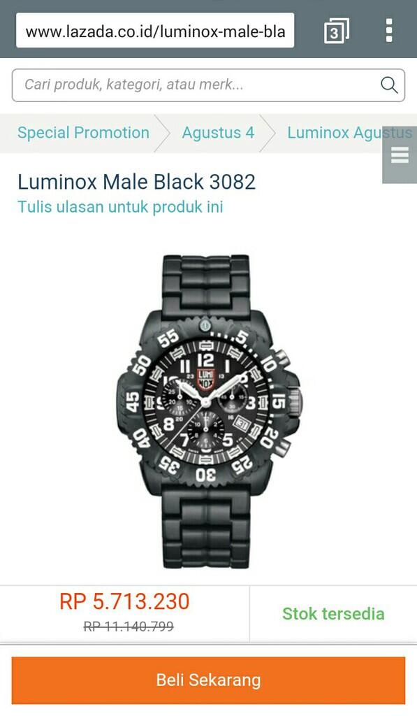 Luminox Watch 3082 Chronograph : Dapetin Harga Murahnya Dimarih gannn..!!
