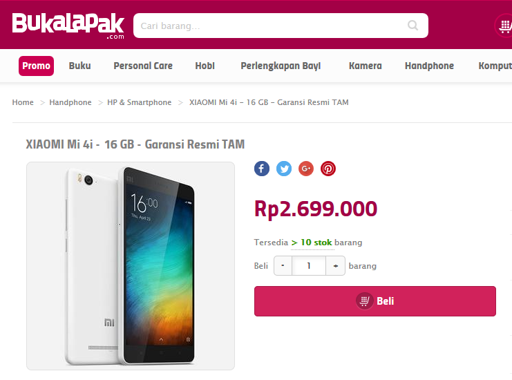 XIAOMI Mi4i : Smart Phone Paling Di Minati Sejagad Maya