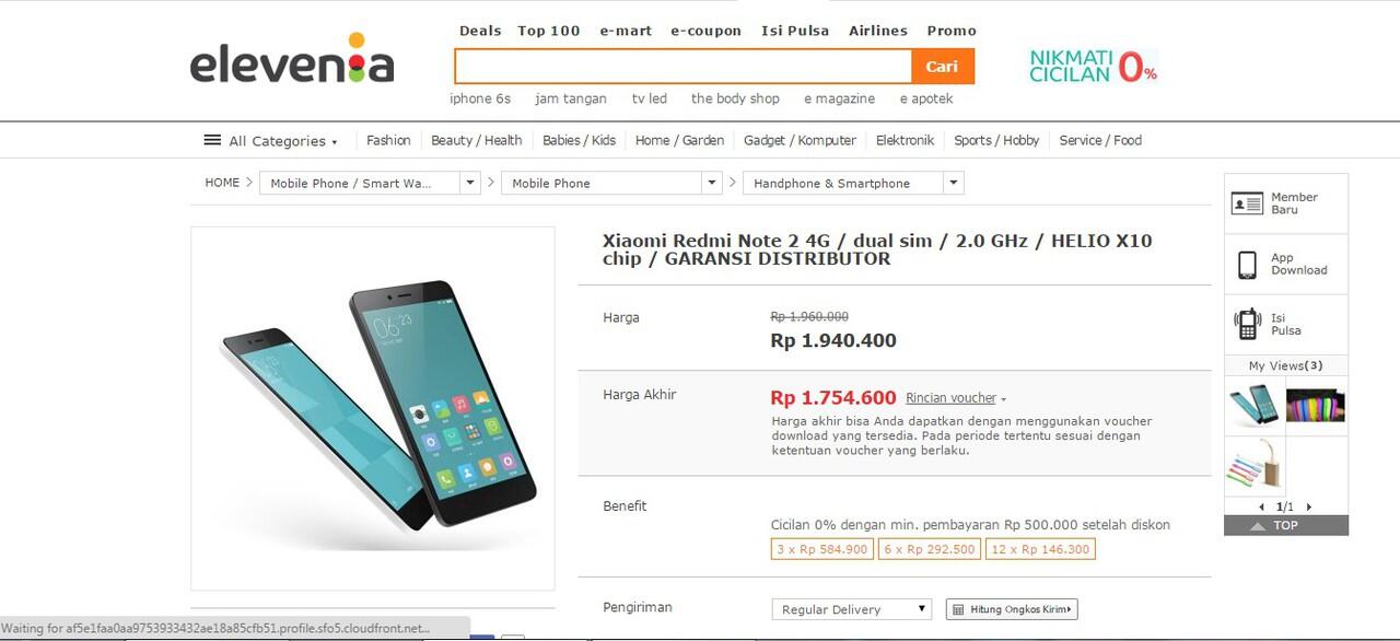 XIAOMI REDMI NOTE 2 GAK SAMPE 2 JUTAAN GANN!!
