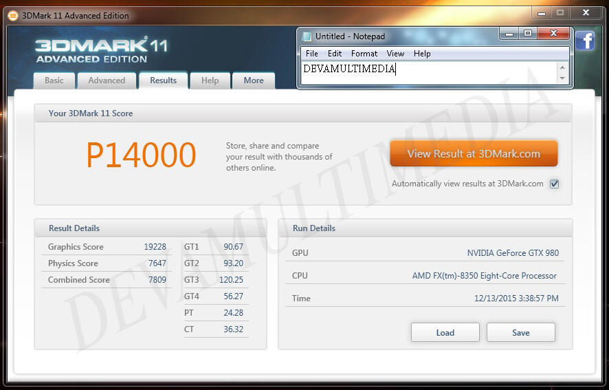 Performa Gaming FX 8350 dengan GTX 980 Super Jetstream di resolusi 4K (3840 x 2160)