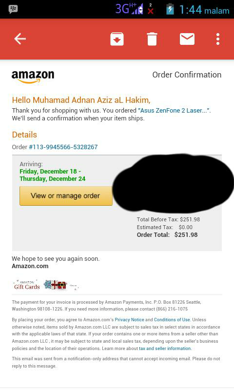 Pertama kali Belanja diamazon ( Bantu gan )