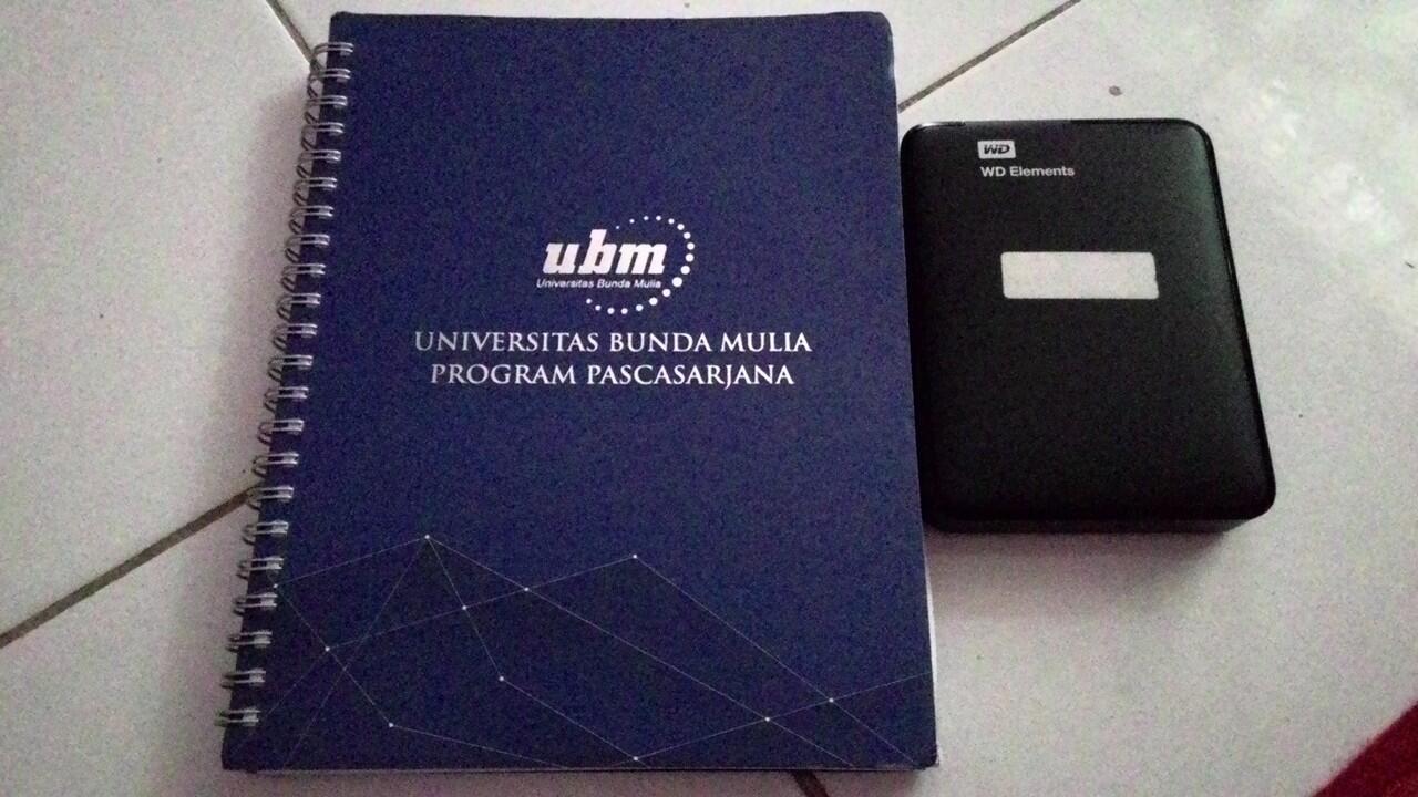 Ditemukan HDD External + Buku Dari Universitas Bunda Mulia