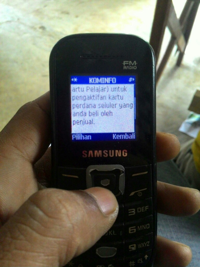 &#91;ask&#93; ada yg dapet sms begini gan?