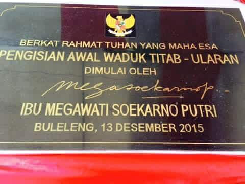 Netizen Protes Peresmian Waduk Terbesar di Bali, Ini Kata Megawati