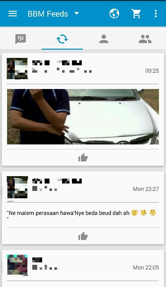 LIKES status & Foto di BBM ????