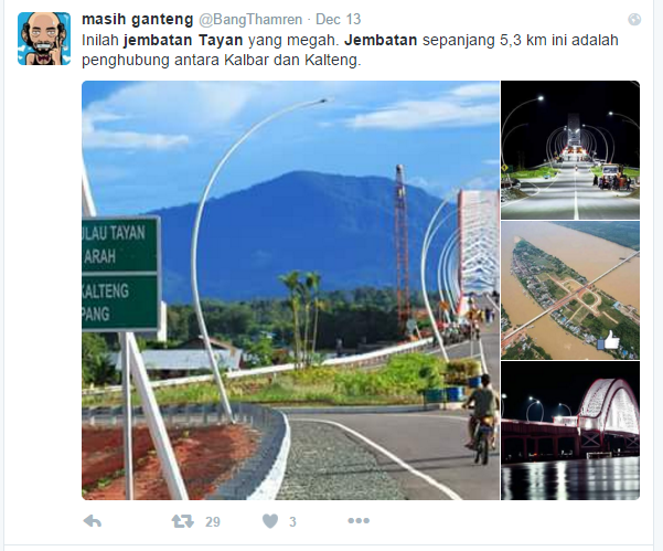 Ini Jembatan yang bikin musim baru di Kalbar Gan!