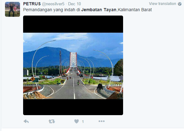 Ini Jembatan yang bikin musim baru di Kalbar Gan!