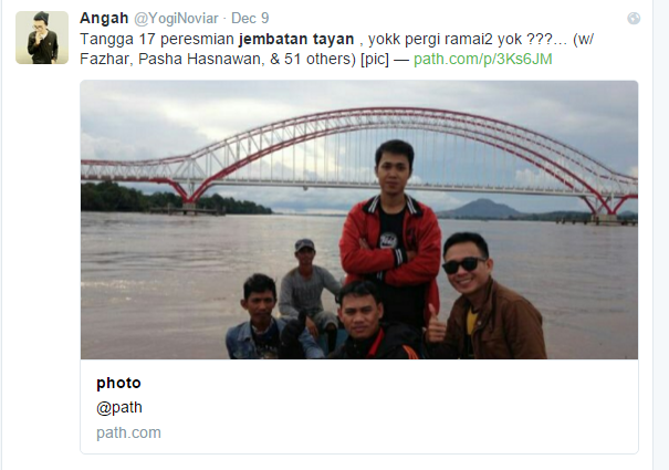 Ini Jembatan yang bikin musim baru di Kalbar Gan!