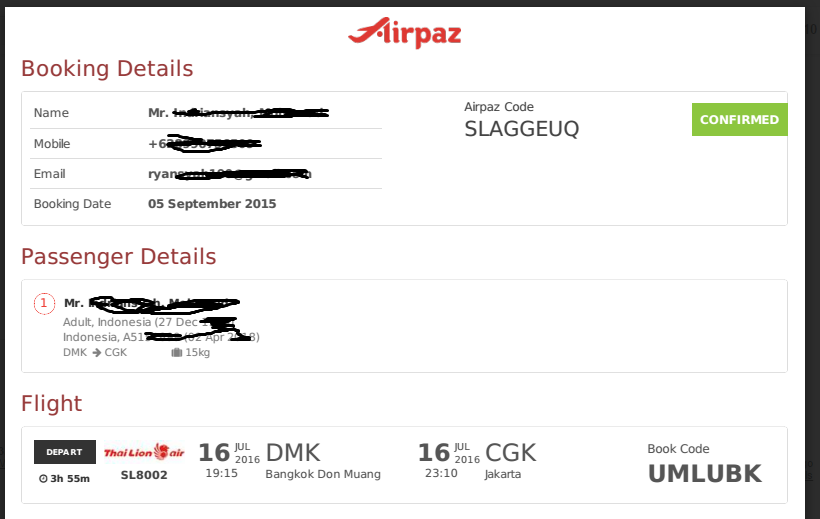 (AIRPAZ / LION AIR) TIKET KADALUARSA MASIH DIJUAL KE KONSUMEN (((((