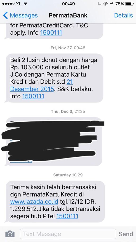 Pembatalan sepihak oleh lazada
