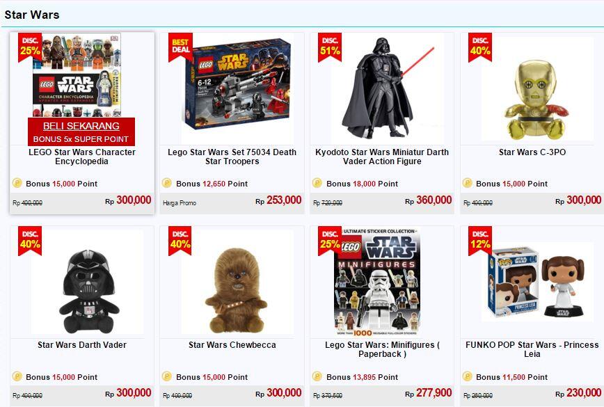 RAKUTEN GAME FAIR : Surganya para pecinta Star Wars