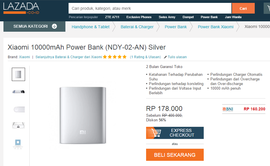 Powerbank Xiaomi 10000 mAh : Bandingkan Harga Termurah dan Promonya!