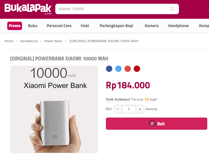 Powerbank Xiaomi 10000 mAh : Bandingkan Harga Termurah dan Promonya!