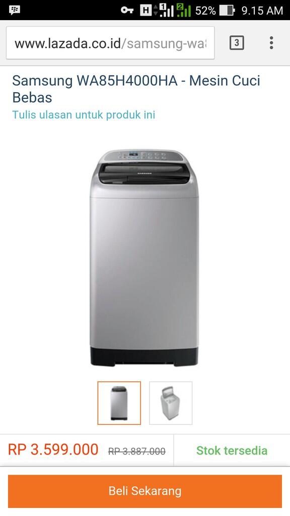 Mesin Cuci Samsung Bebas WA85H4000HA