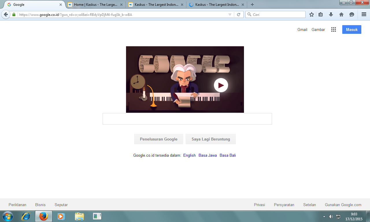 Google DOODLE hari ini