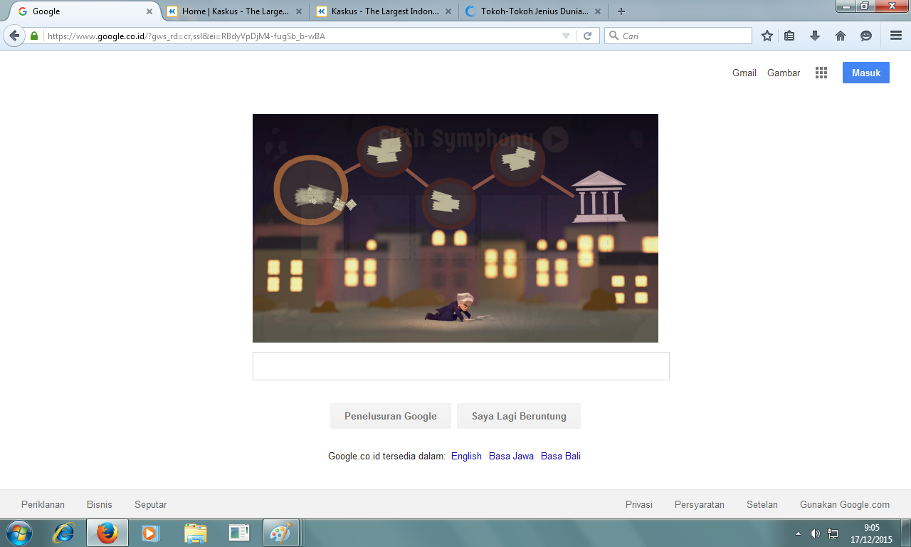 Google DOODLE hari ini
