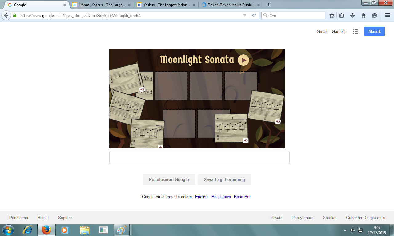 Google DOODLE hari ini