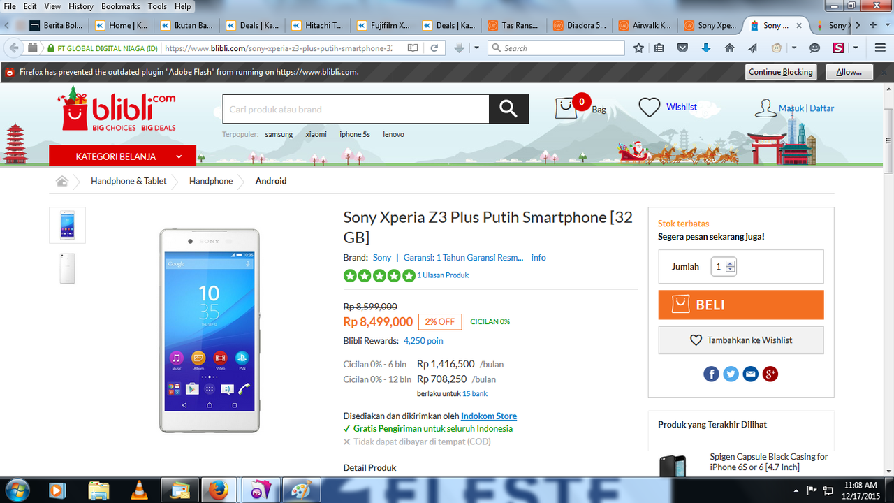 Sony Xperia Z3+ : Temukan harga termurah dari Smartphone luar biasa