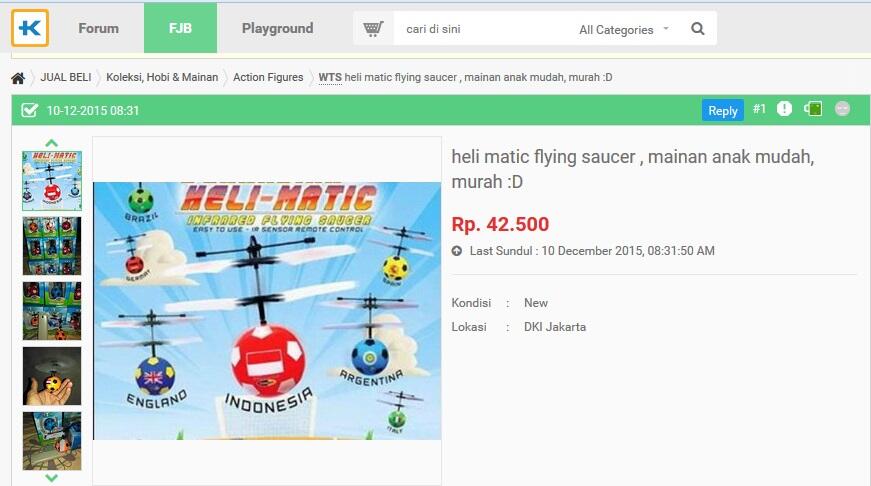 &#91;Kado Natal &amp; Tahun Baru&#93; Sensor Flying Play