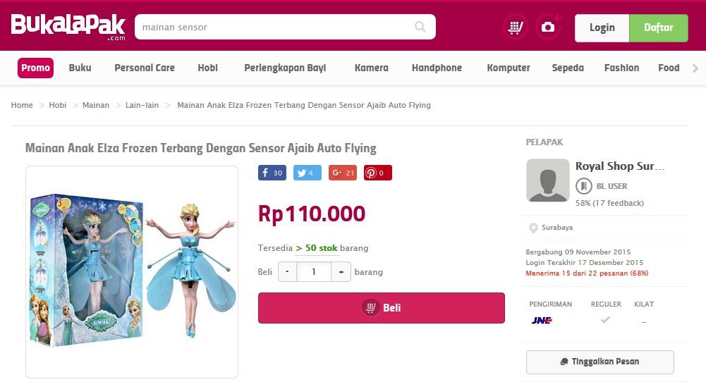 &#91;Kado Natal &amp; Tahun Baru&#93; Sensor Flying Play