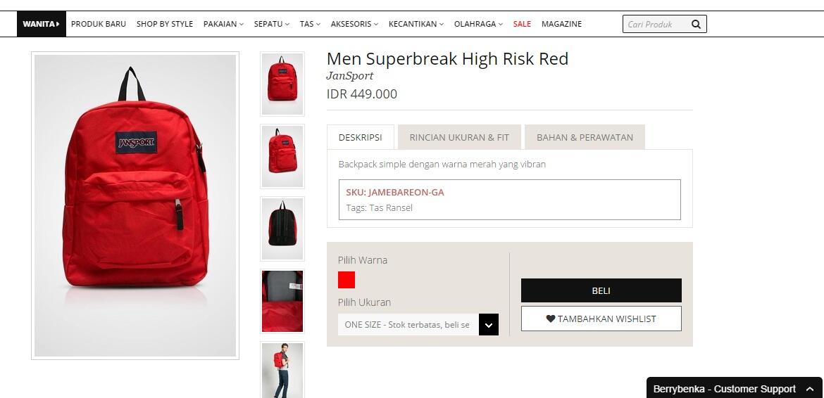 Jansport Superbreak Backpack: Temukan penawaran terbaik dari 3 toko online di sini
