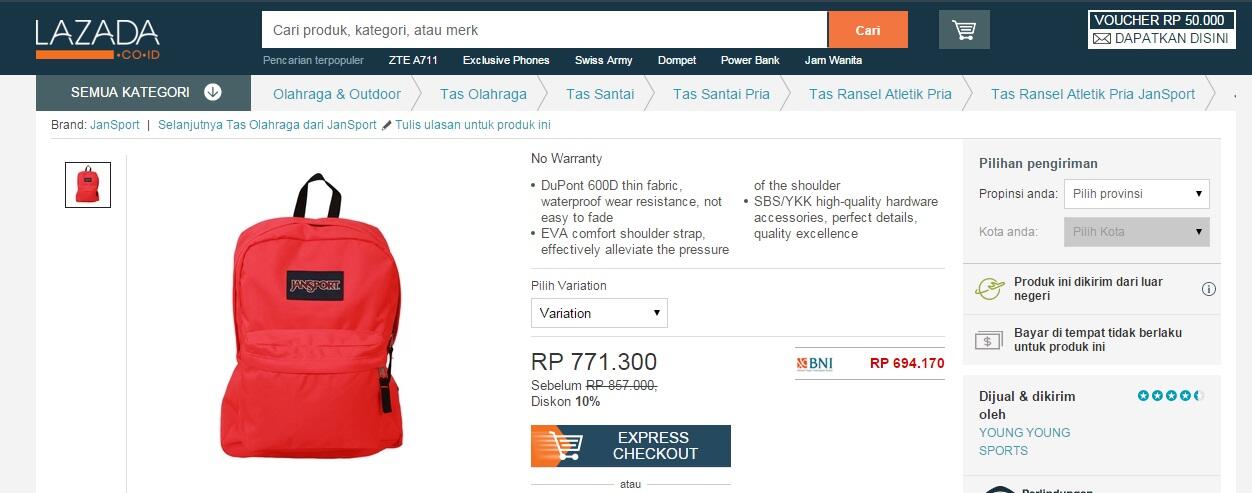 Jansport Superbreak Backpack: Temukan penawaran terbaik dari 3 toko online di sini