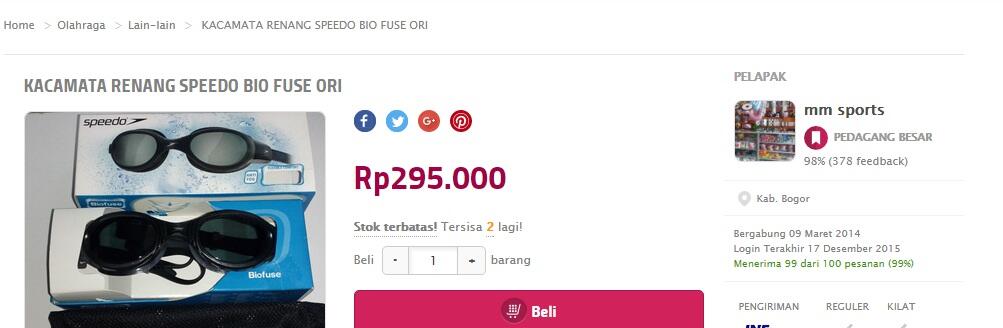 Speedo Futura Biofuse : Temukan penawaran terbaik dari 3 toko online ini