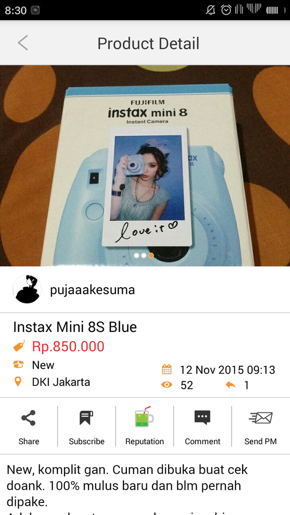  Penawaran Terbaik Polaroid Instax Mini 8s