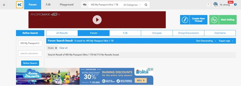 WD My Passport Ultra 2nd Gen 1TB - 7 Harga terbaik di E-Commerce Indonesia