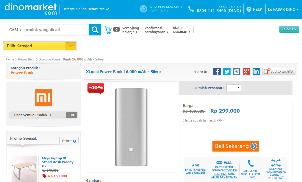 Xiaomi Powerbank 16000 mAh : Ada Yang Lebih Murah Gan , Mantep!
