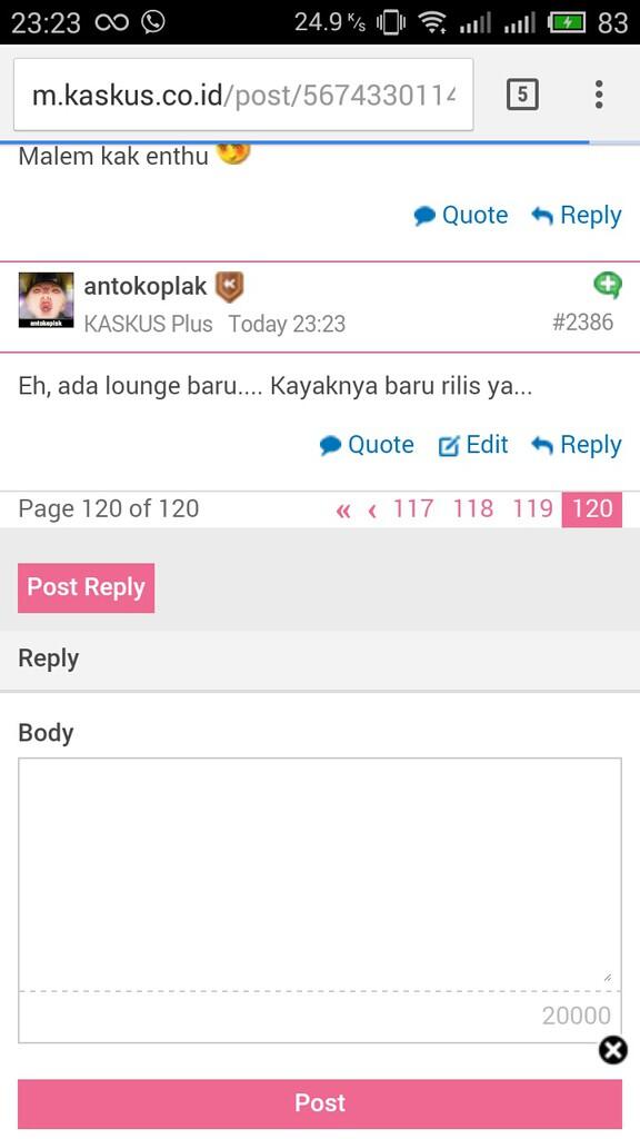 Sub forum baru: Sista